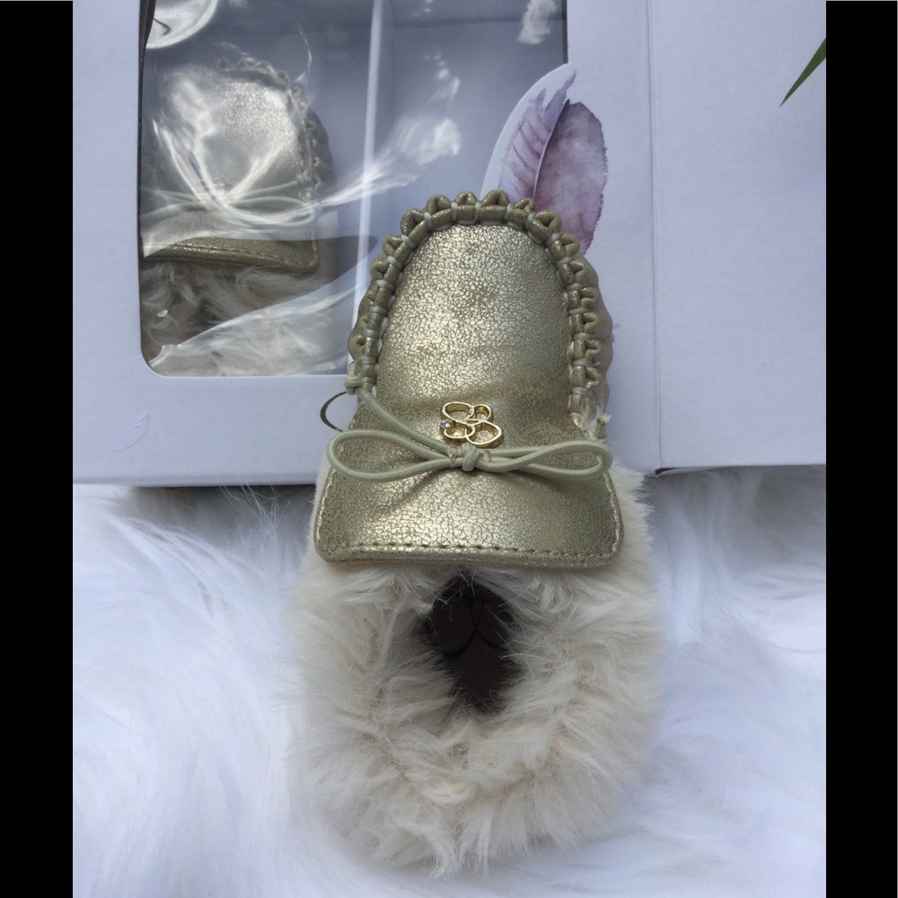 Jessica Simpson Royce Gold Moccasins